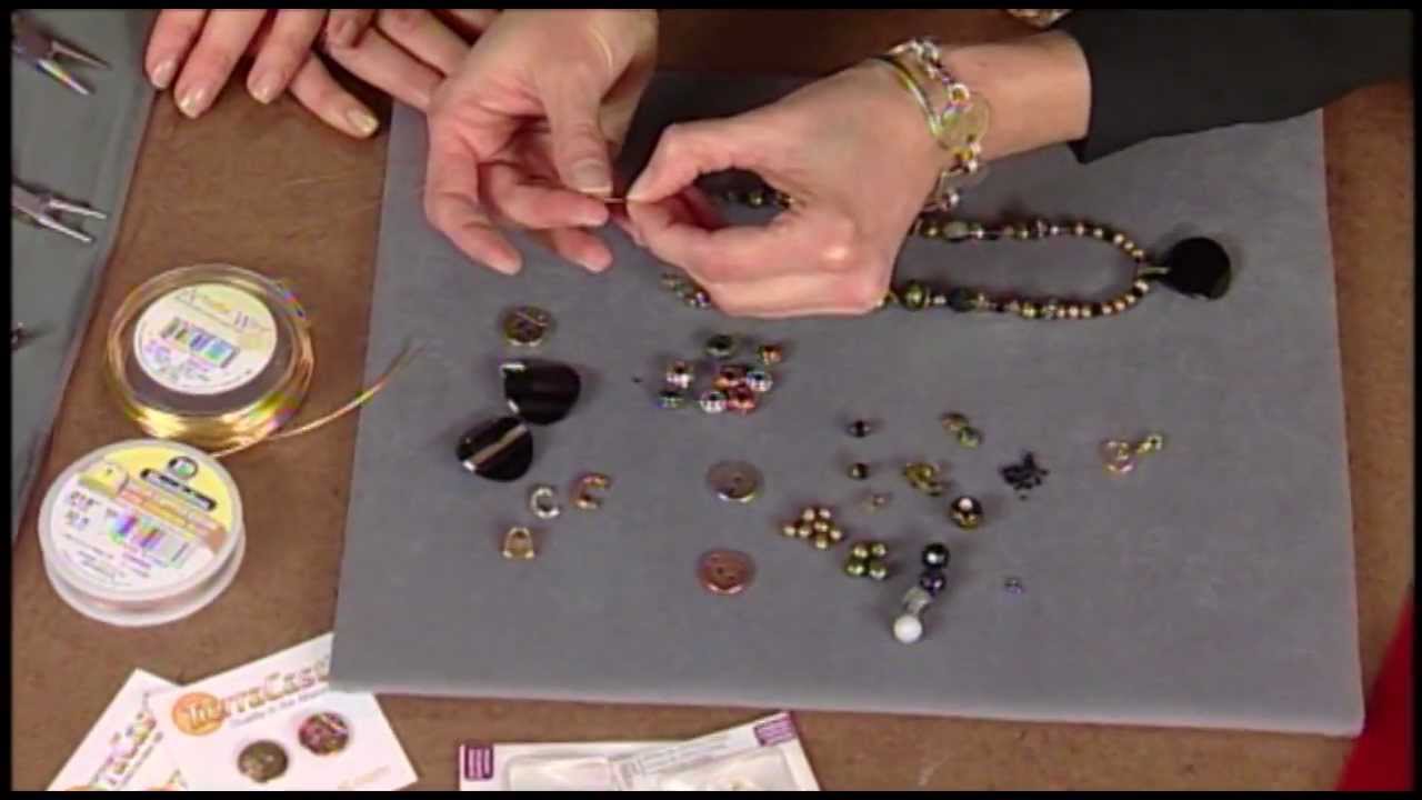 Classic Necklace Featuring TierraCast Pinch Bails and Buttons