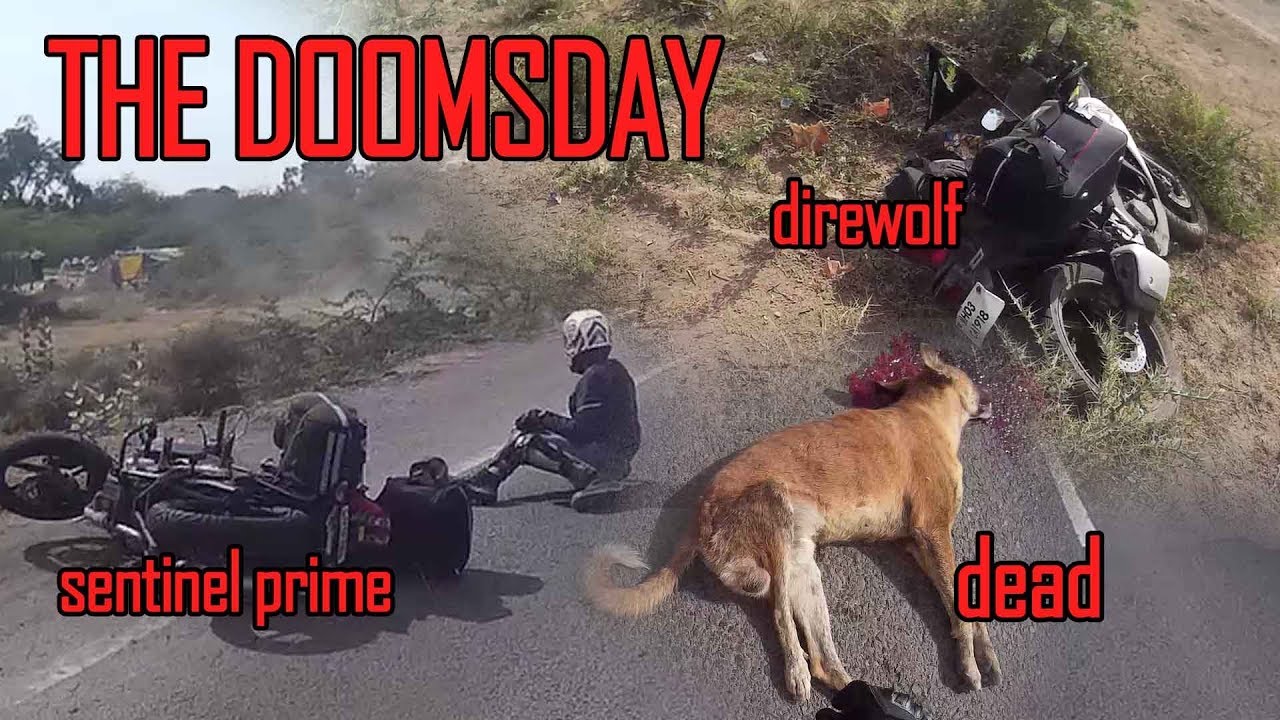 PULSAR COLLIDES CBR SAVING ANIMAL, CRASHED @ 119 KMPH. THE DOOMSDAY, WE FACED.