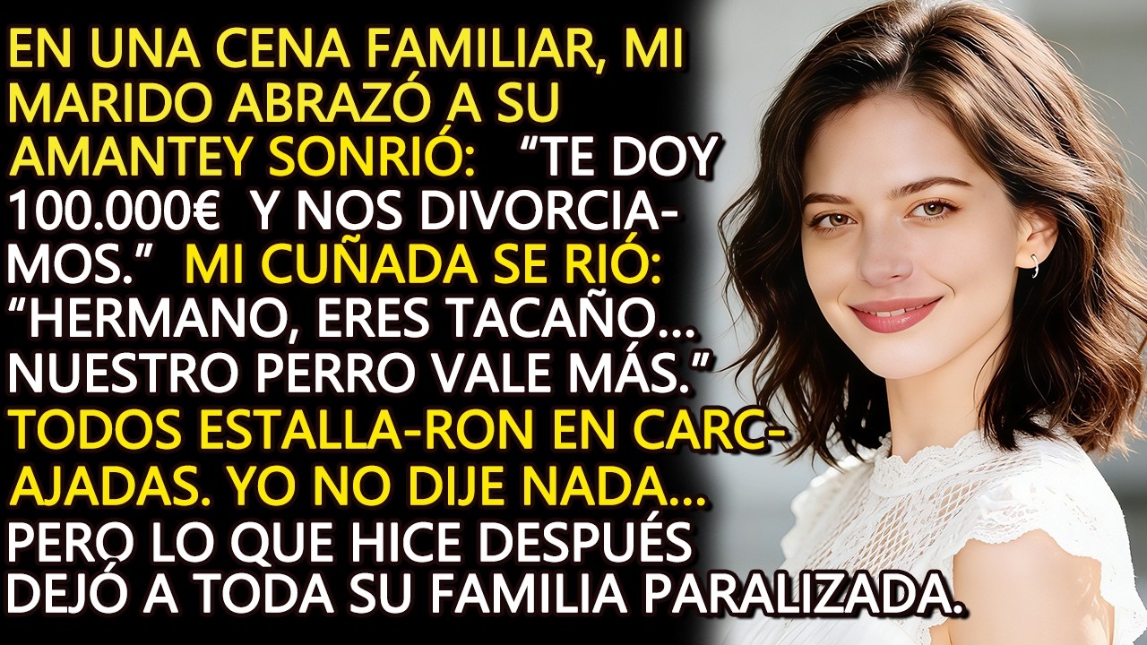 “Te doy dinero y te vas”… dijo mi marido.Mi respuesta dejó a toda su familia en shock.