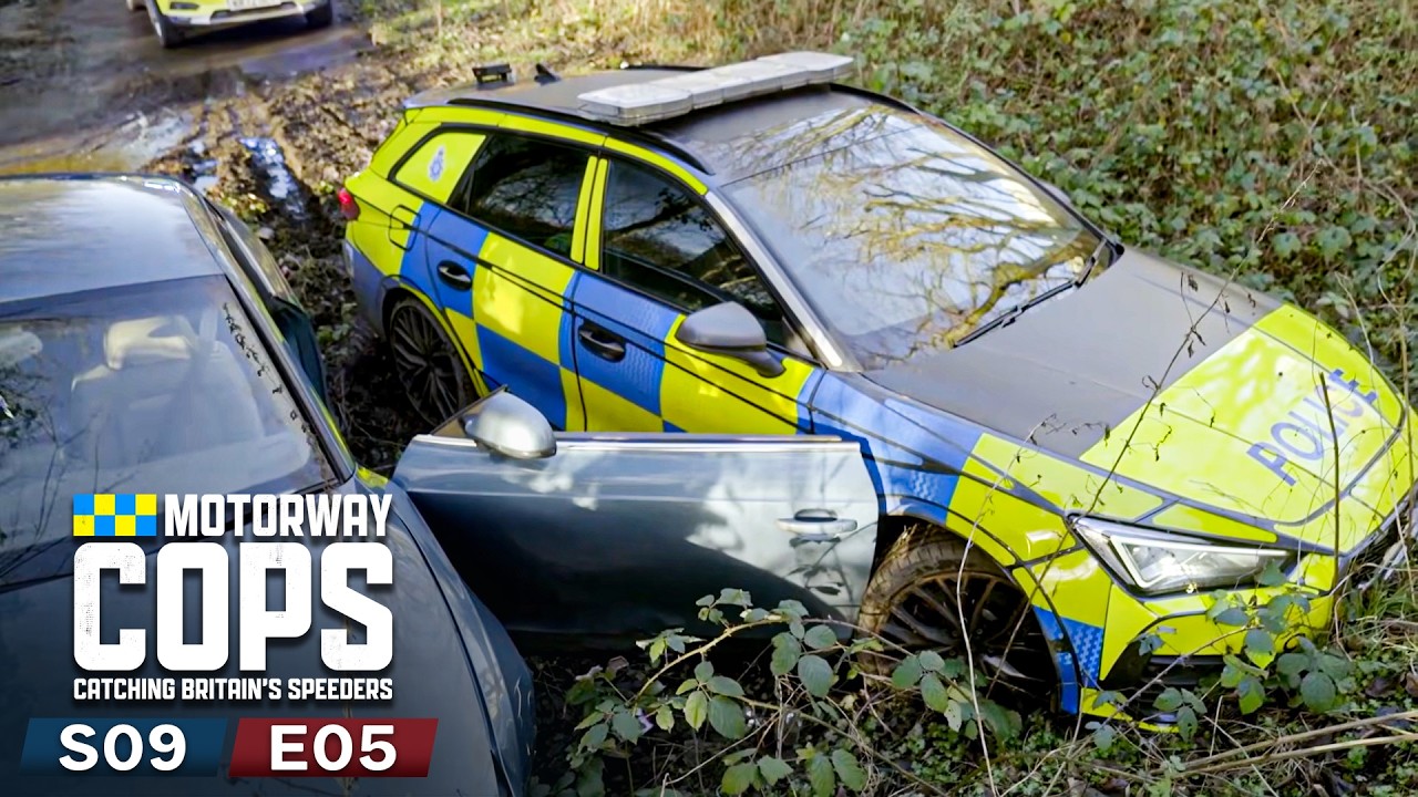 High Speed Chase Ends In A Deep Muddy Swamp | Motorway Cops Season 9 Episode 5