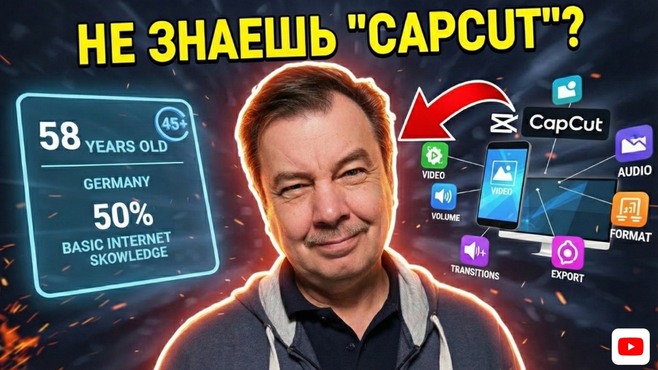 Как сделать своё первое видео в CapCut после 50 — пошагово и без стресса