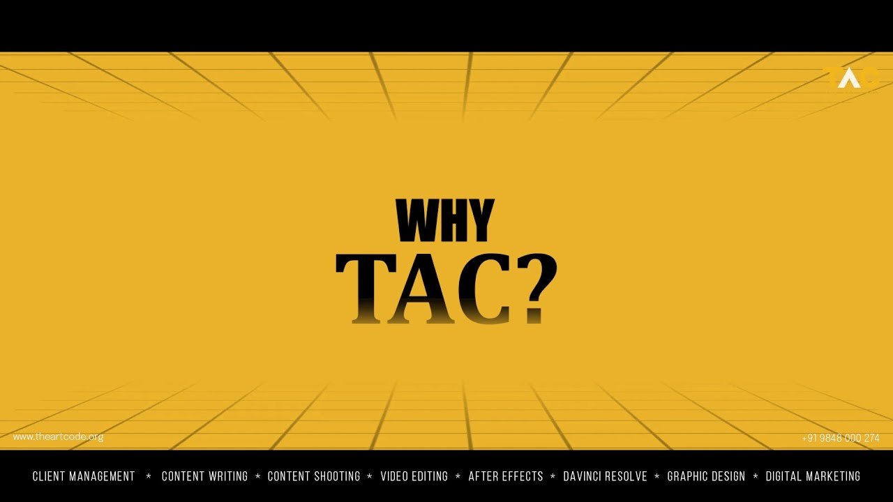 Why TAC ? || The Art Code ||