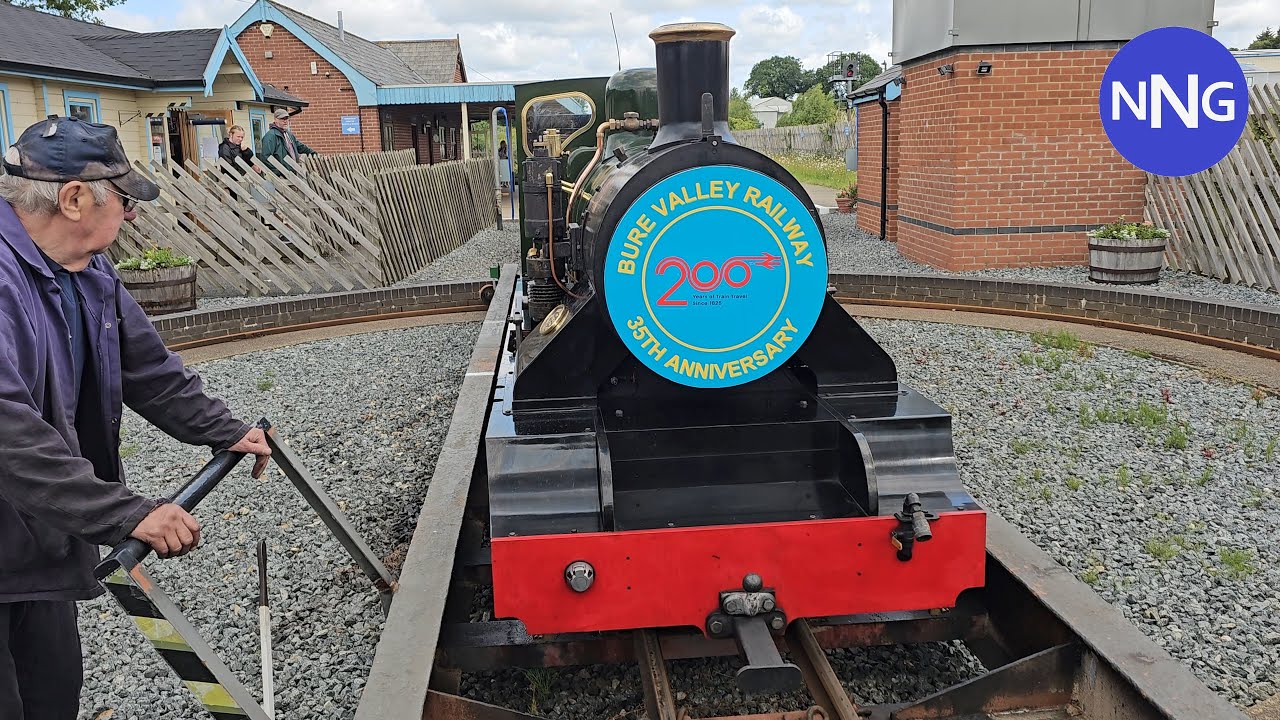 John of Gaunt & Spitfire in action at the Bure Valley Railway 35th Anniversary Gala - Sunday 8/6/25