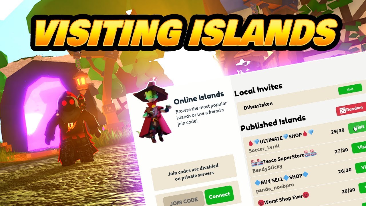 Visiting Published Islands in Roblox Islands