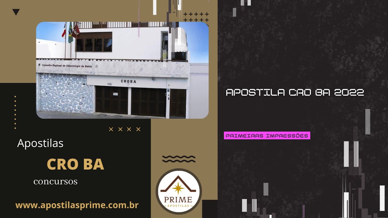 Apostila CRO BA 2022 Agente de Fiscaliza&ccedil;&atilde;o