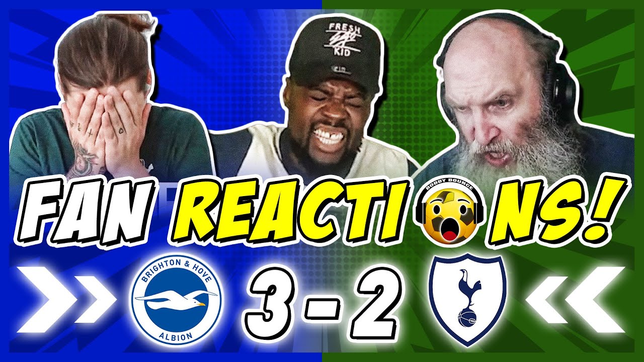 Tottenham Fans DEVASTATED 😫 Reaction to Brighton 3-2 Tottenham | Premier League Fan Reactions