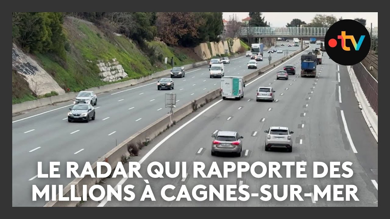Ce radar de l’A8 bat tous les records de contraventions à Cagnes-sur-Mer