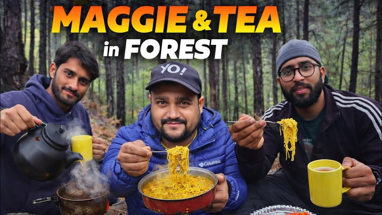 दोस्तों के साथ गए आज जंगल में Camping करने 😍 | चाय और मैगी बनाई जंगल में | Bheem Pahadi Vlogs