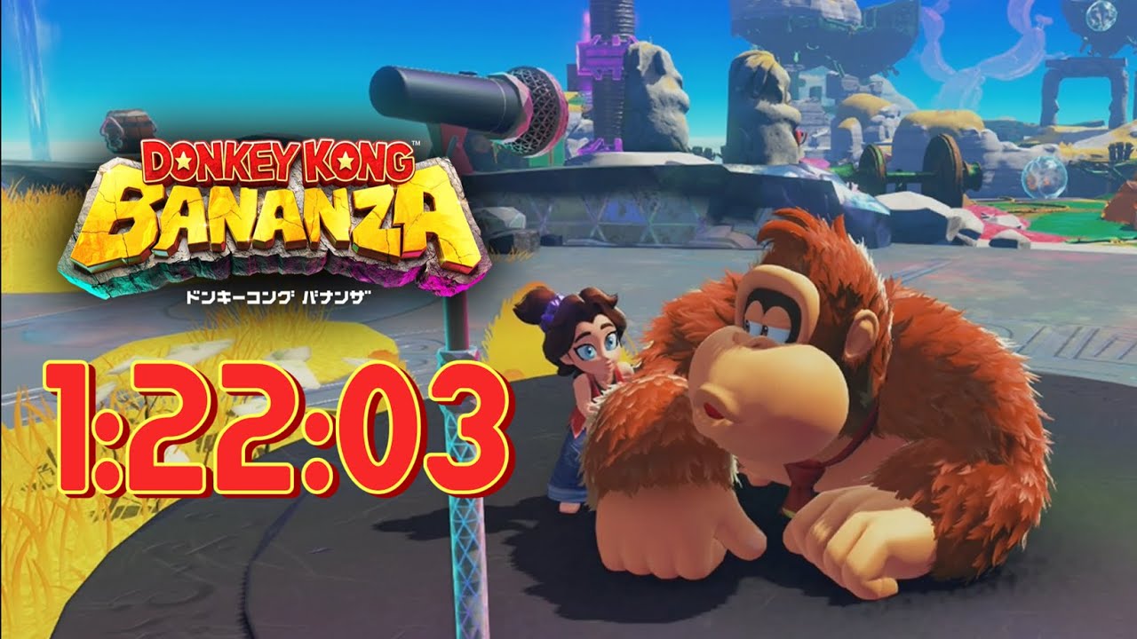 【ドンキーコング バナンザ】RTA Any% 1時間22分03秒