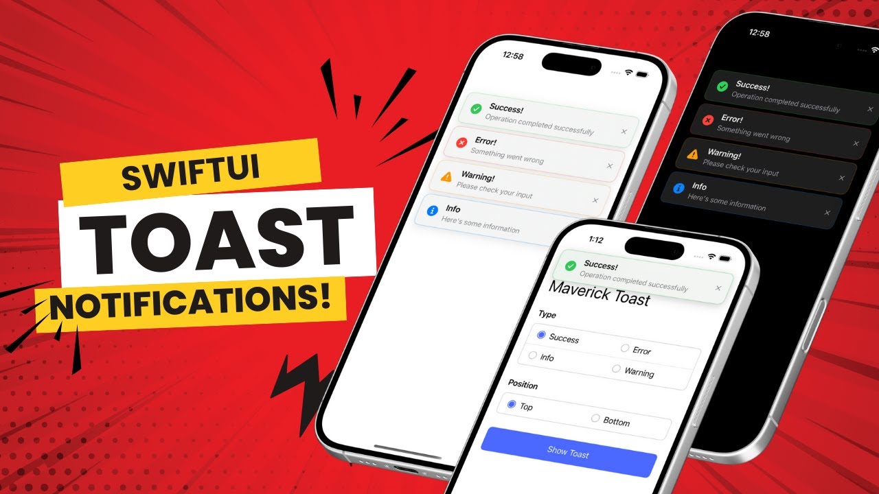 Elevate Your SwiftUI Apps with Professional Toast Notifications!