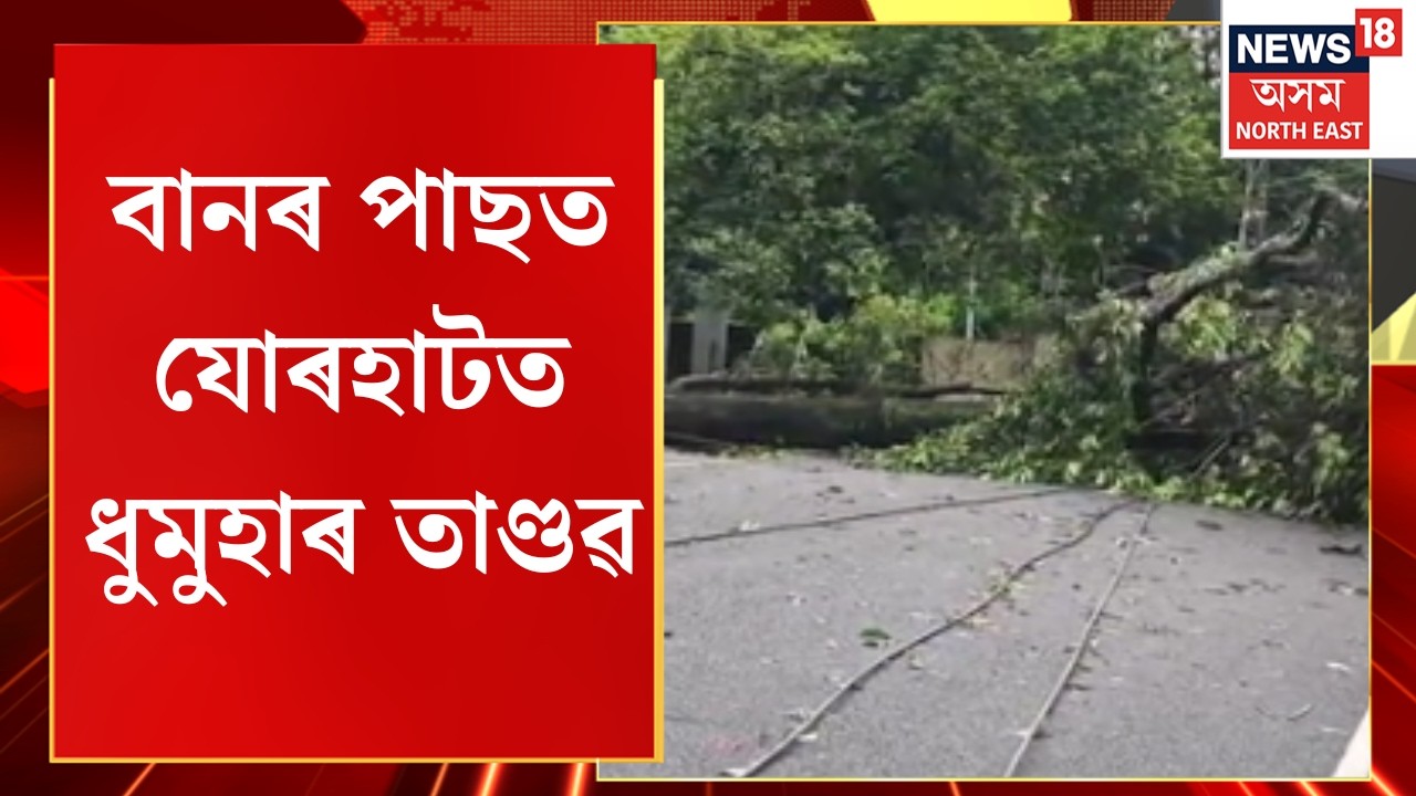 Jorhat Storm | বানৰ পাছত যোৰহাটত ধুমুহাৰ তাণ্ডৱ | Heavy Rain & Strong Winds Hit Assam