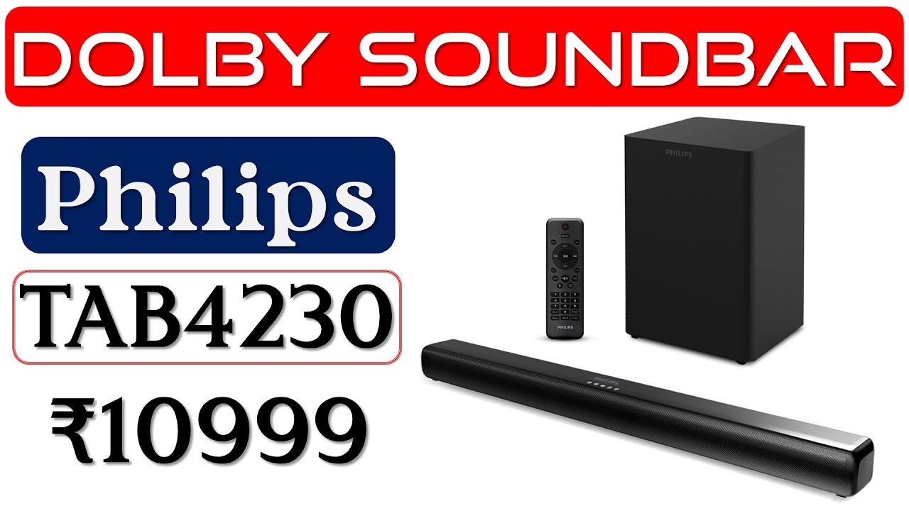 👉Philips TAB4230 Soundbar Subwoofer Review🔥साउंडबार सबवूफर🔥300 Watt ​Dolby Soundbar with Subwoofer