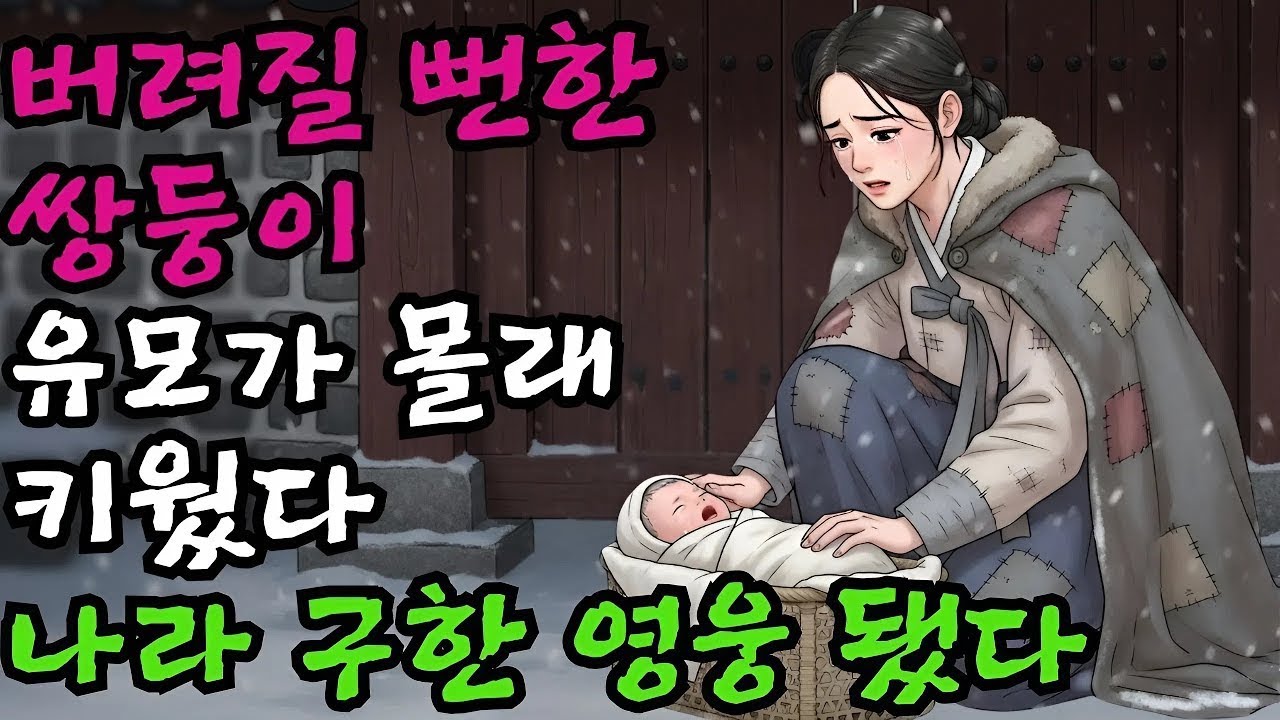 쌍둥이는 불길하다며 버려질 뻔한 아기, 몰래 업어 키운 유모의 선택 | 야담 민담 전설 옛날이야기