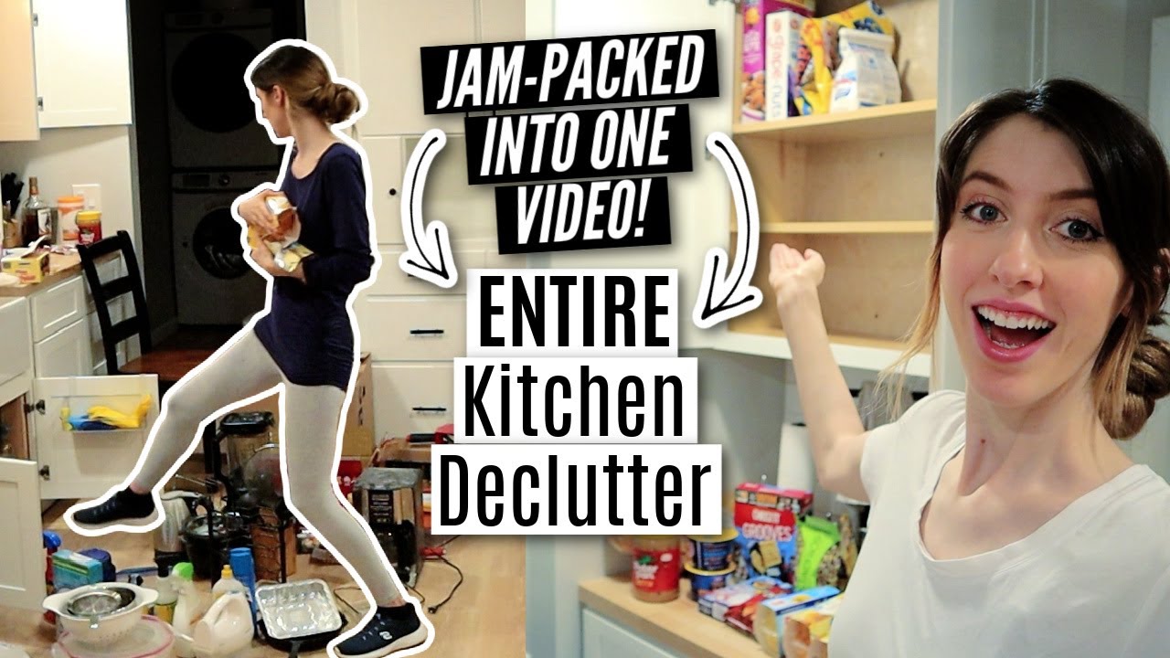 *NEW* Extreme Declutter & Organize 2021 | Messy to Minimalism Series | ENTIRE Kitchen Decluttering!
