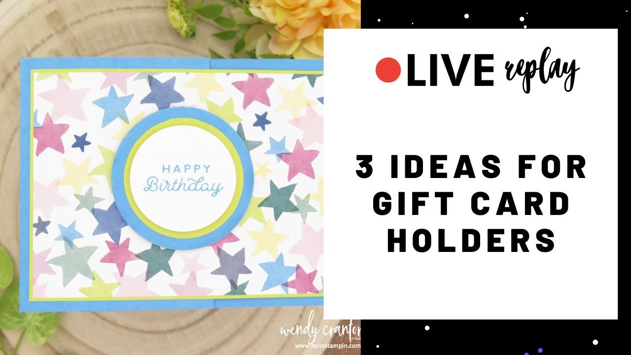 5 Minute Pocket Gift Card Holder