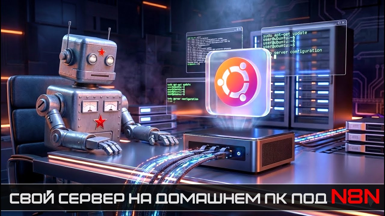 Домашний сервер с нуля 🔥 Ubuntu Server 22.04 под N8N, Homelab