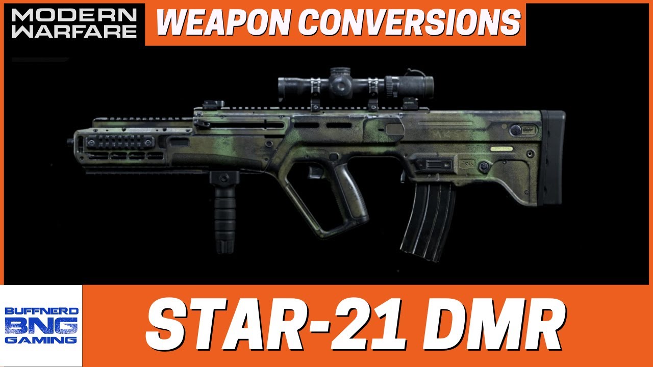 STAR-21 DMR Weapon Conversion - Call Of Duty Modern Warfare