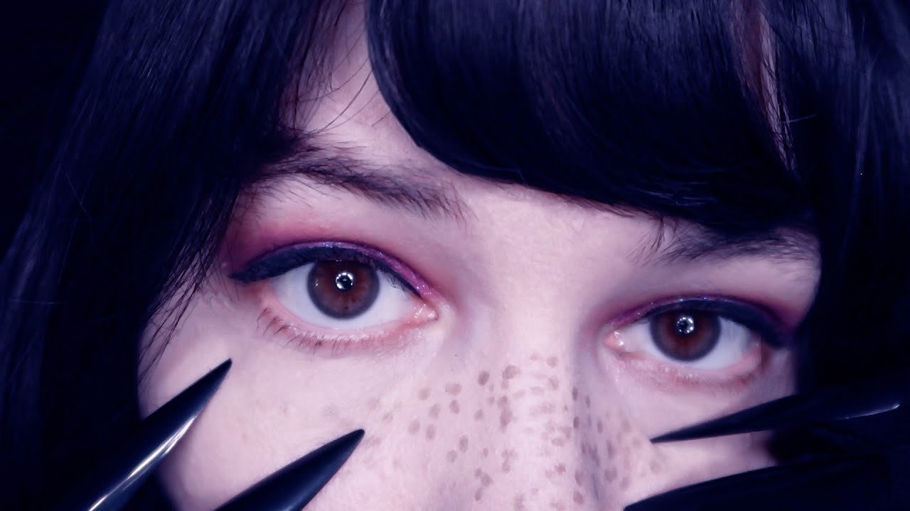 ASMR DEMON GIRL CAUGHT YOU! 😈 SUPER CLOSE UP ROLEPLAY, LONG CLICKY NAILS, INTENSE PERSONAL ATTENTION