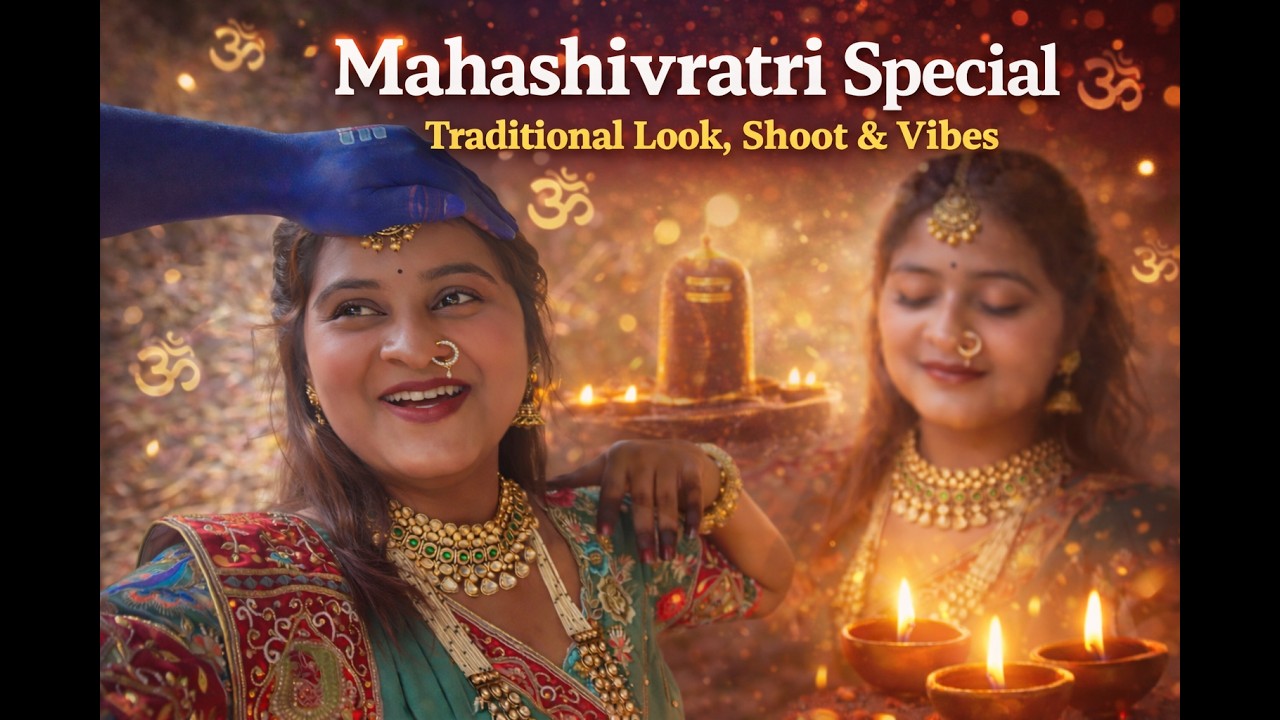 Mahashivratri Special Traditional Look | Easy Beginner Makeup Tutorial | Festive Shoot Vibes