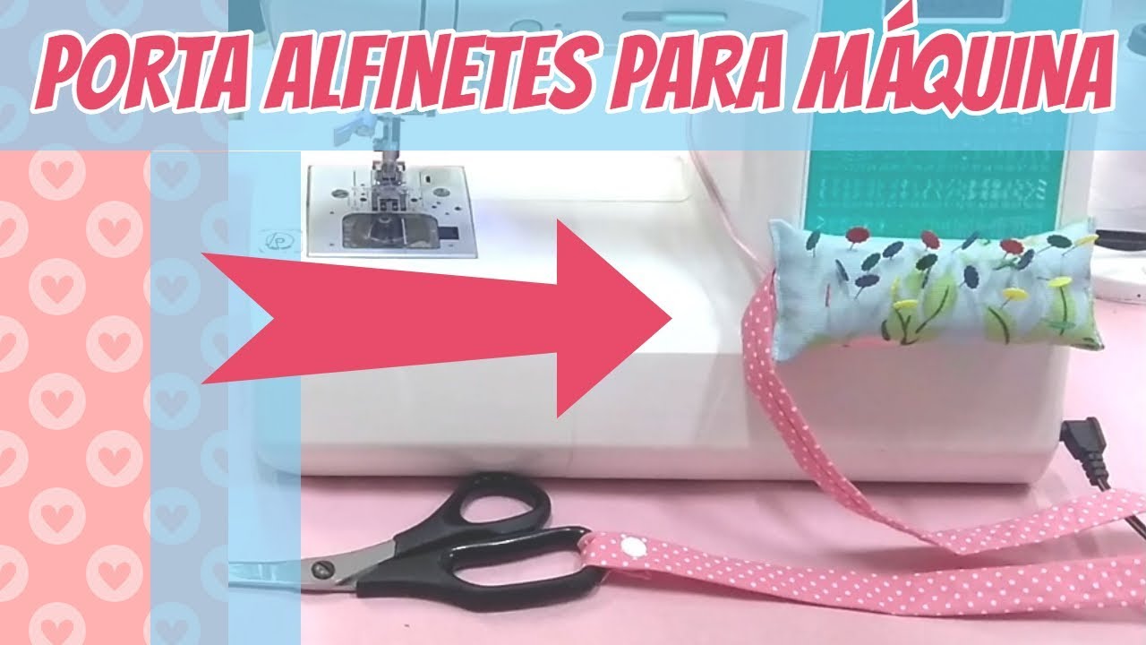 Alfineteiro de Máquina com Prendedor de Tesouras