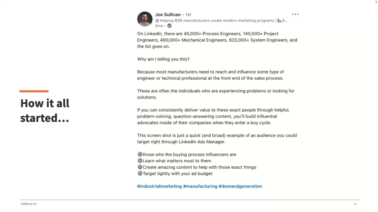 LinkedIn Ad Targeting for Industrial Marketers