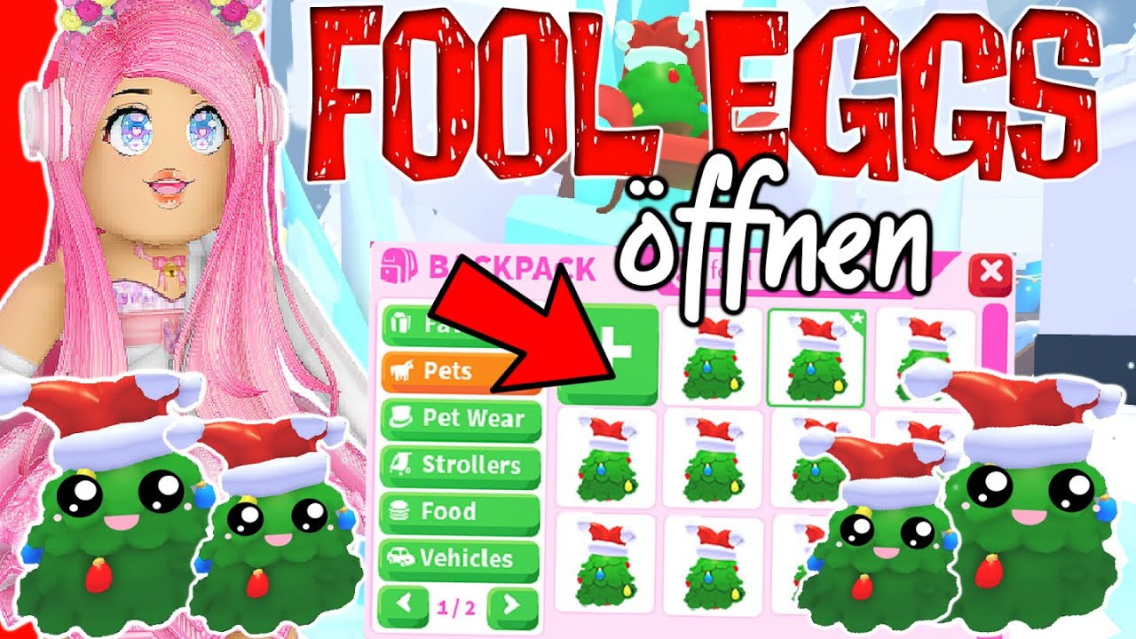 wir HATCHEN 🅽🅴🆄🅴 FOOL EGGS 🥚🎄 in Adopt Me! Aprilscherz 2023 Update ✅ Roblox DEUTSCH