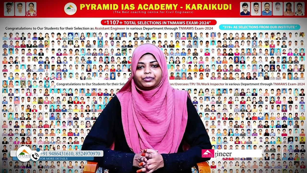 Achievers Speech | Pyramid IAS Academy | TNPSC MAWS 2024 | Er.FAHMITHA |JDO OVERSEER