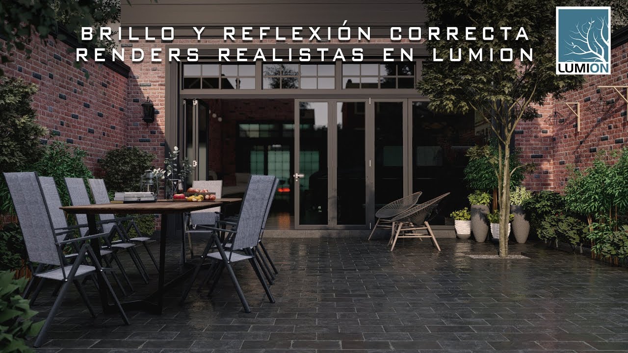 Brillo y reflexión realista en lumion 9 REALISTIC RENDER IN LUMION