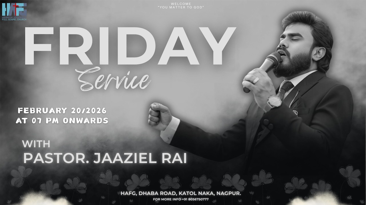 WELCOME YOU ALL FOR OUR  FRIDAY SERVICE  || REV. RAJAMANI RAI || PASTOR. JAAZIEL RAI ||