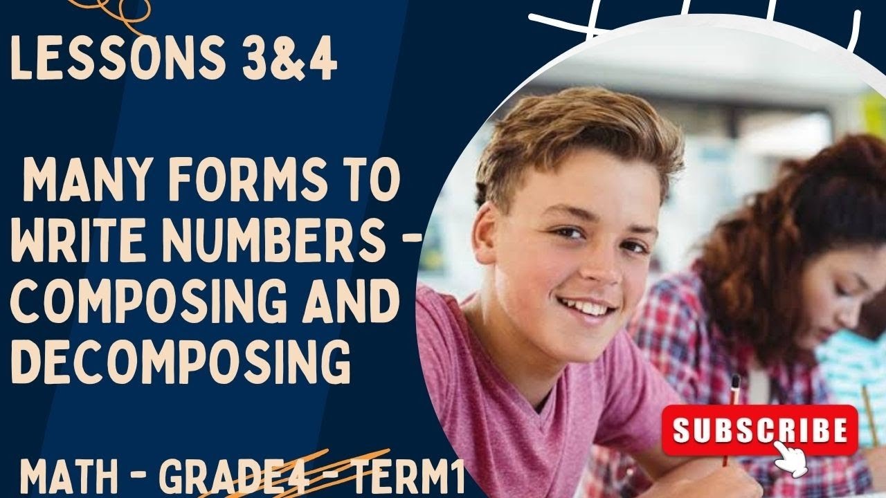 002 - Lessons 3&4 - Many Forms To Write Numbers & Composing and Decomposing -  math   grade4-  term1