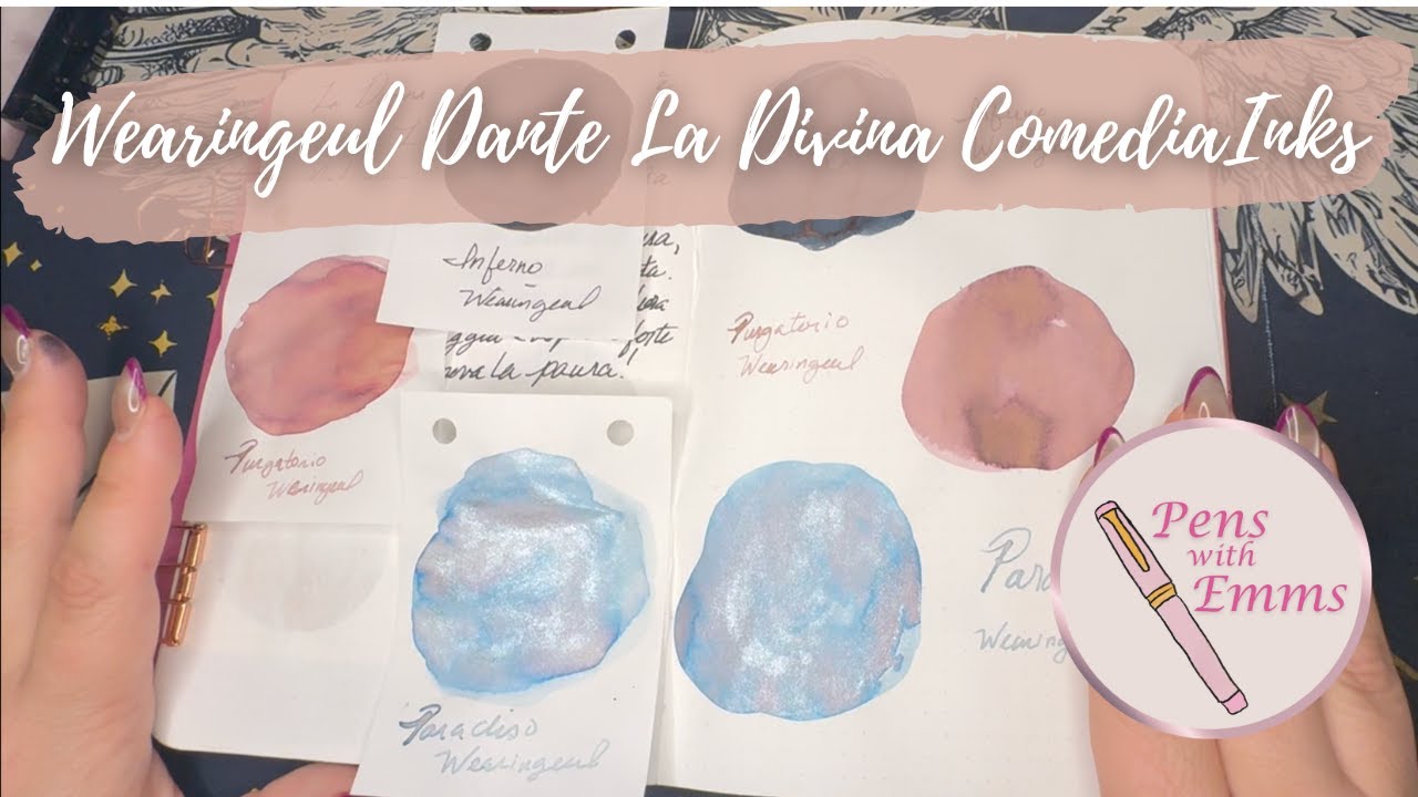 Swatching Wearingeul's La Divina Comedia Inks