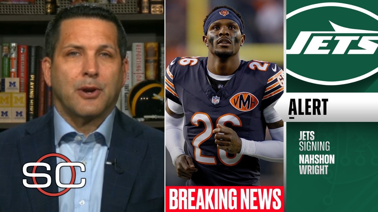 Adam Schefter UPDATES MORE on Jets signing CB Nahshon Wright to 1-year deal worth up to $5.5M