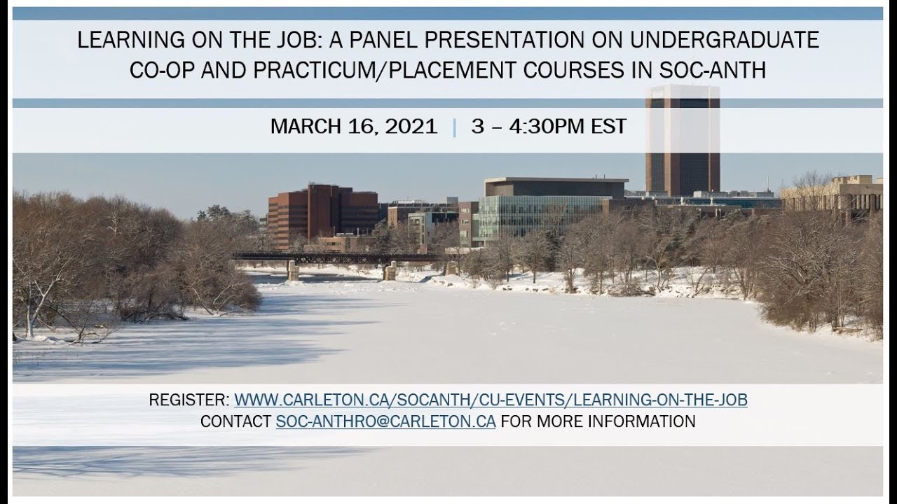 Learning on the Job: Undergraduate Co-op & Practicum/Placement Courses in SocAnth