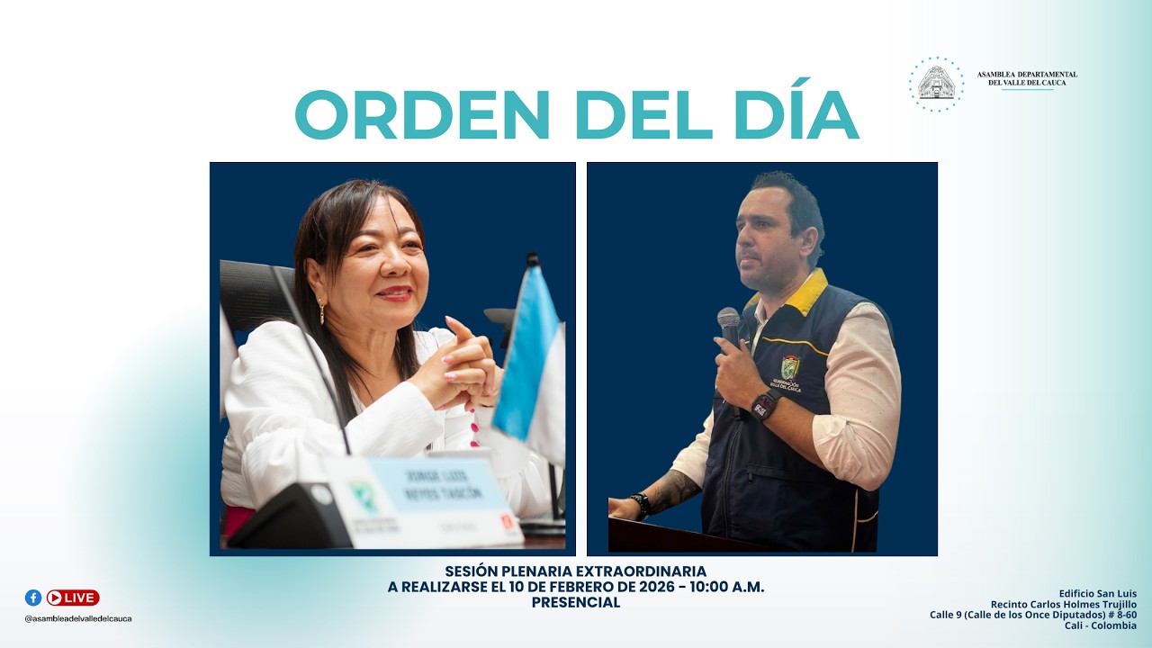 ASAMBLEA DEPARTAMENTAL - SESION PLENARIA EXTRAORDINARIA DEL 10 DE FEBRERO DEL 2026