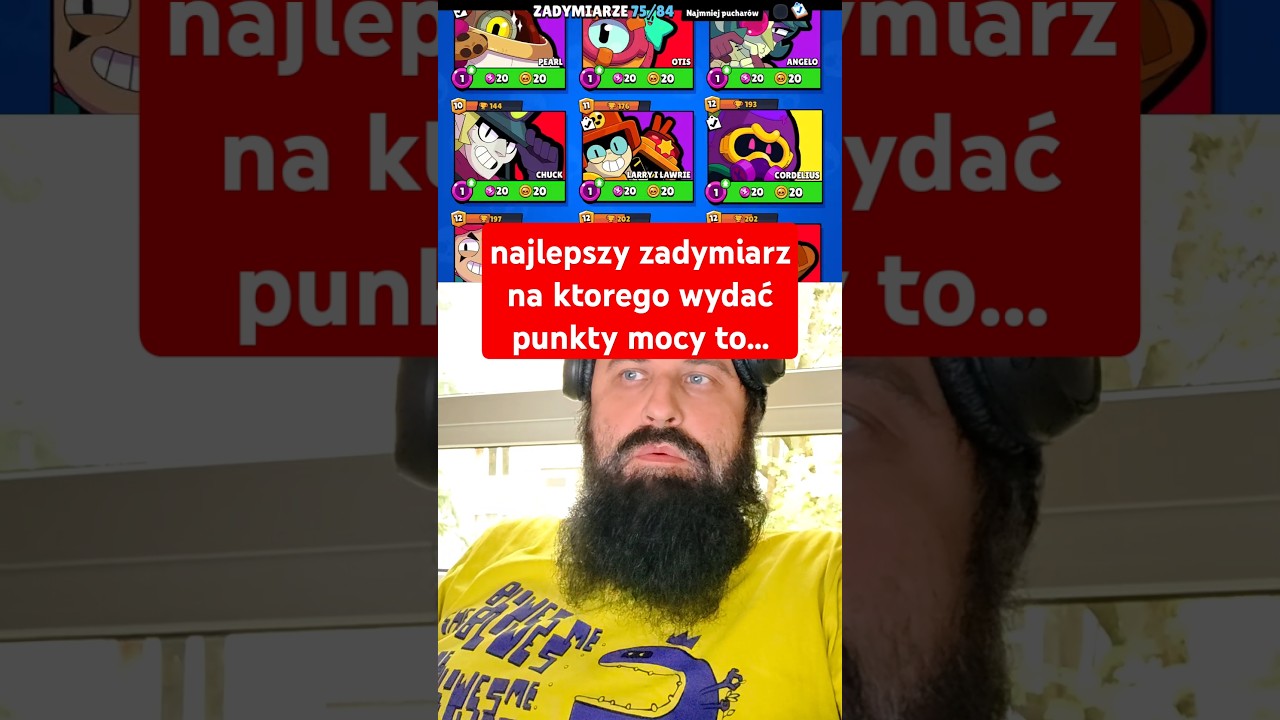 Najlepszy zadymiarz na kt&oacute;rego wydać punkty mocy to? #brawlstarsshorts #shortsbrawlstars #brawlstars
