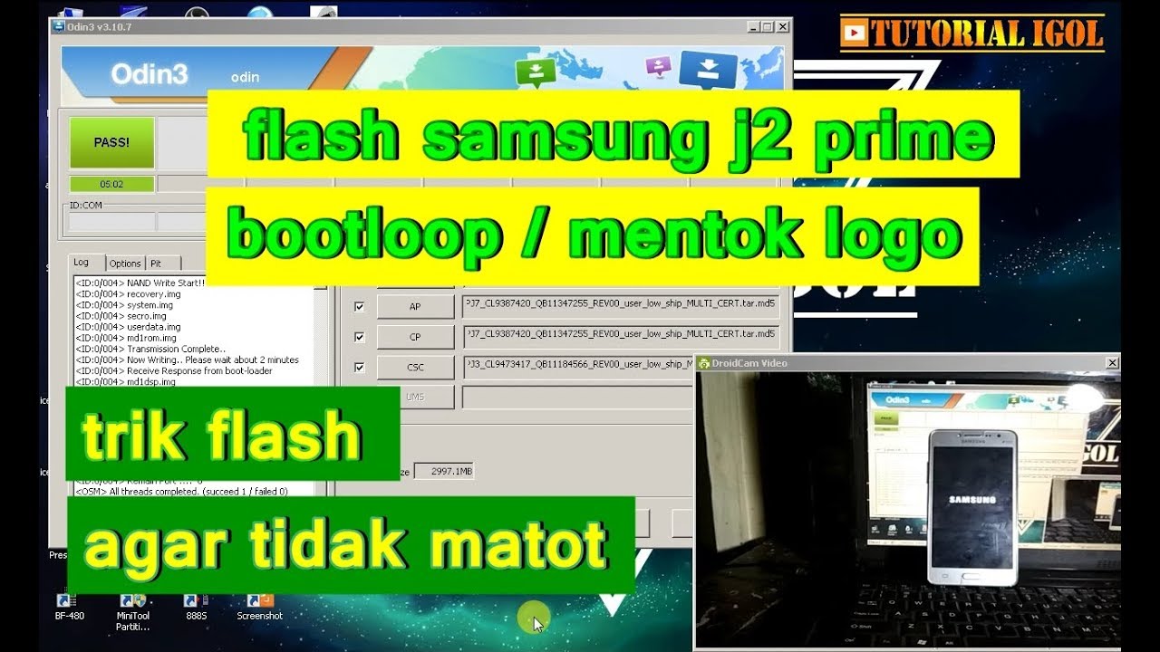 Samsung j2 prime G532G bootloop - mentok logo - hank logo