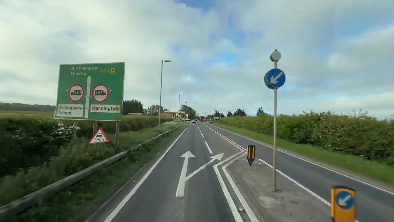 Driving in the UK A14 A43 A45 M1 @midnightmotorway