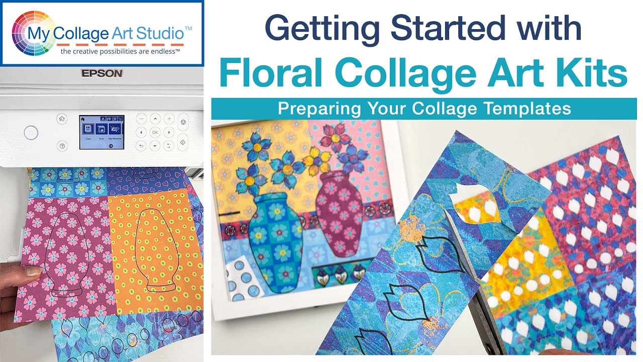 Getting Started with Floral Collage Art Kits | Preparing Your Floral Shapes and Vases