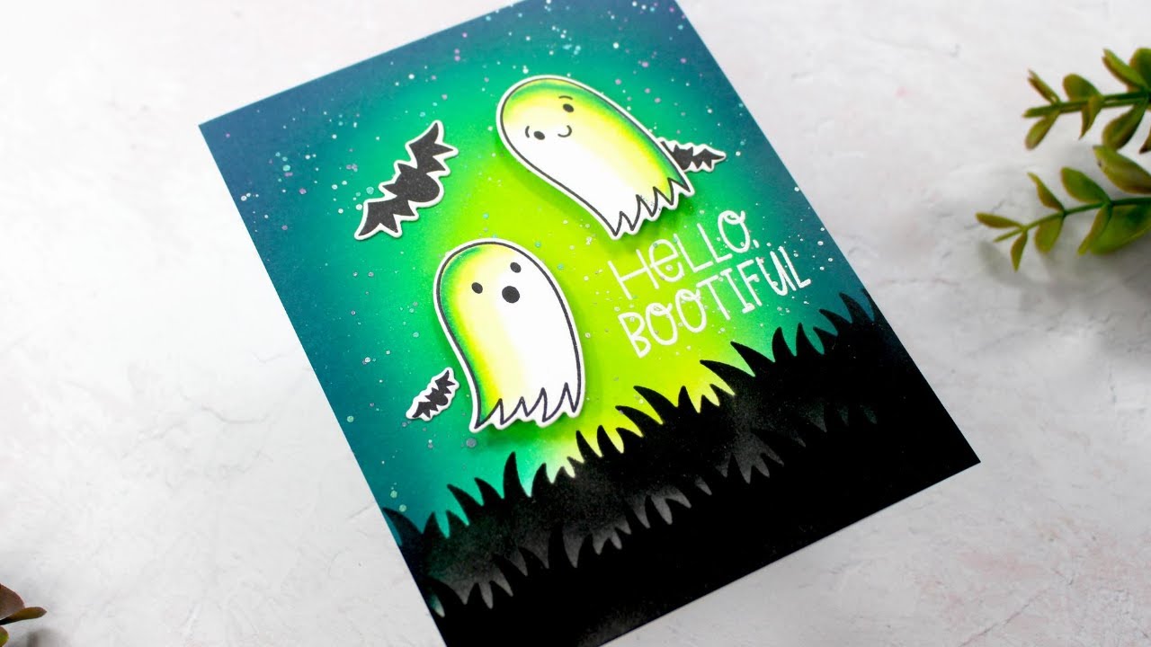 Hello, Bootiful - Creating a Glowing Halloween Card with Ink Blending
