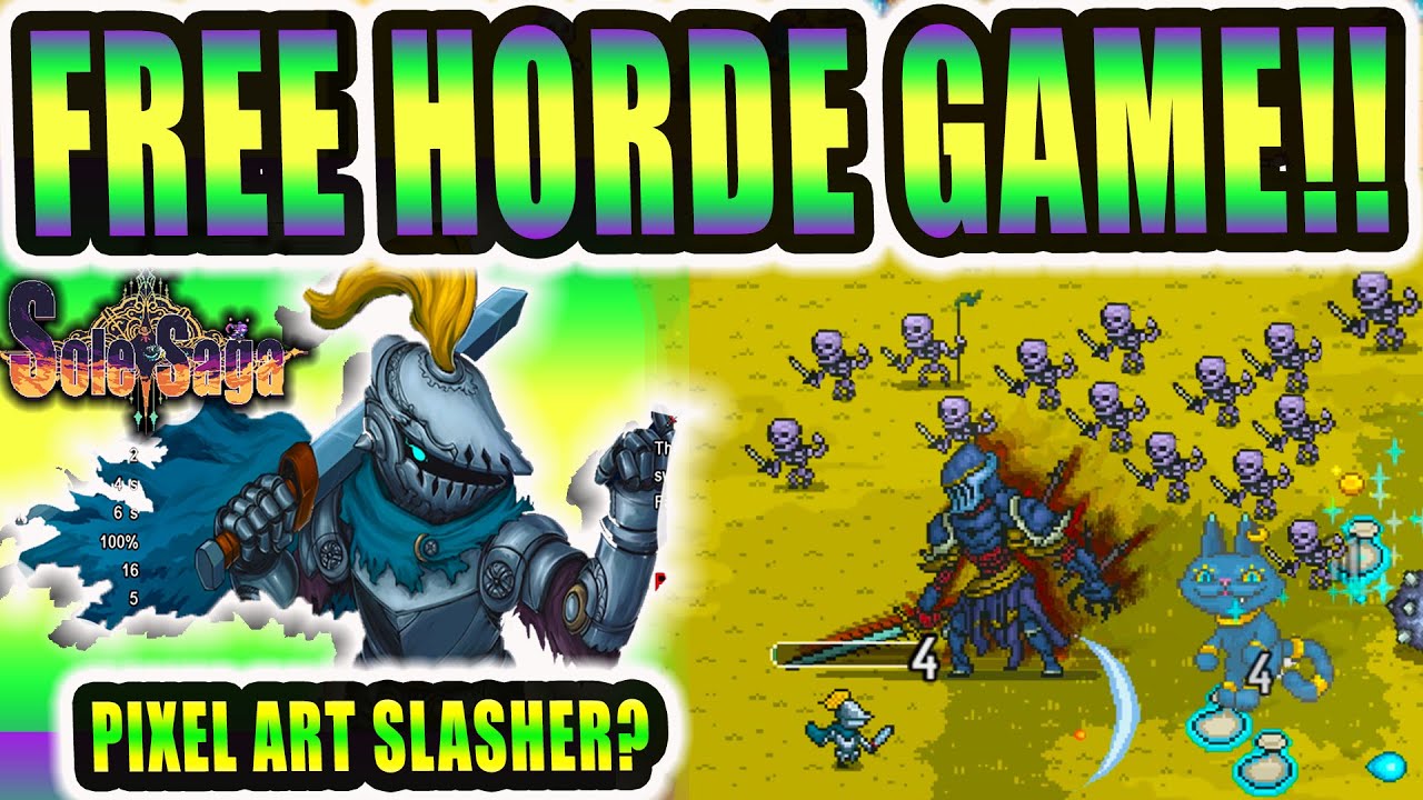 НОВАЯ ИГРА PIXEL HORDE: SOLE SAGA = Рыцари + Лазерные винтовки (бесплатная ссылка в описании)