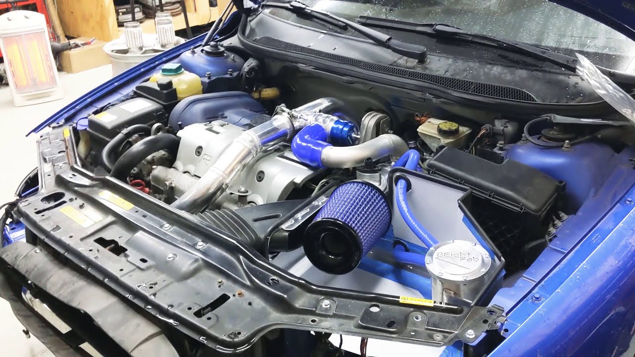 Overview of S60R big turbo kit from 8Eight Fab.