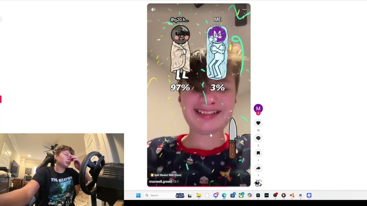 Reacting to my friends vids