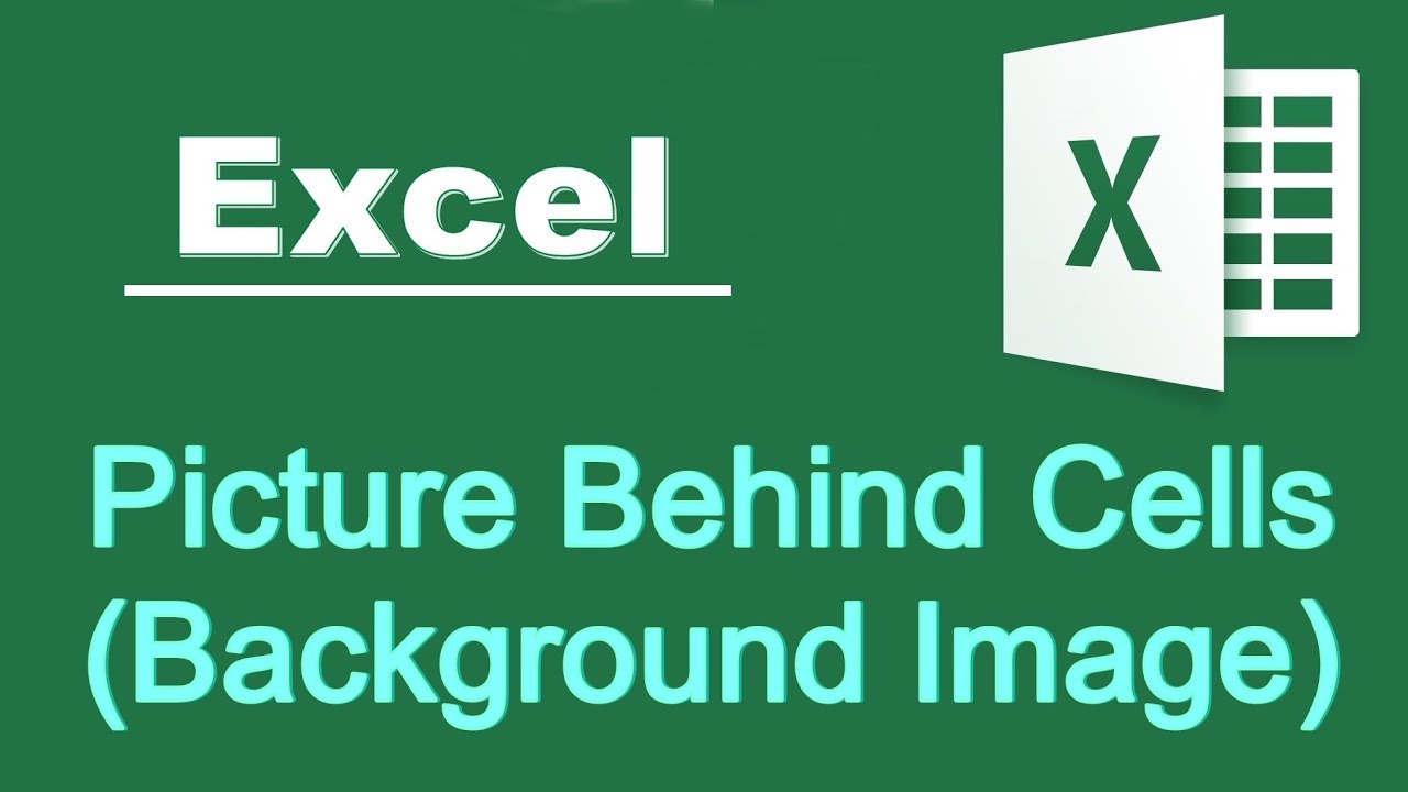 Insert Any Online Image in the Background of Excel Sheet