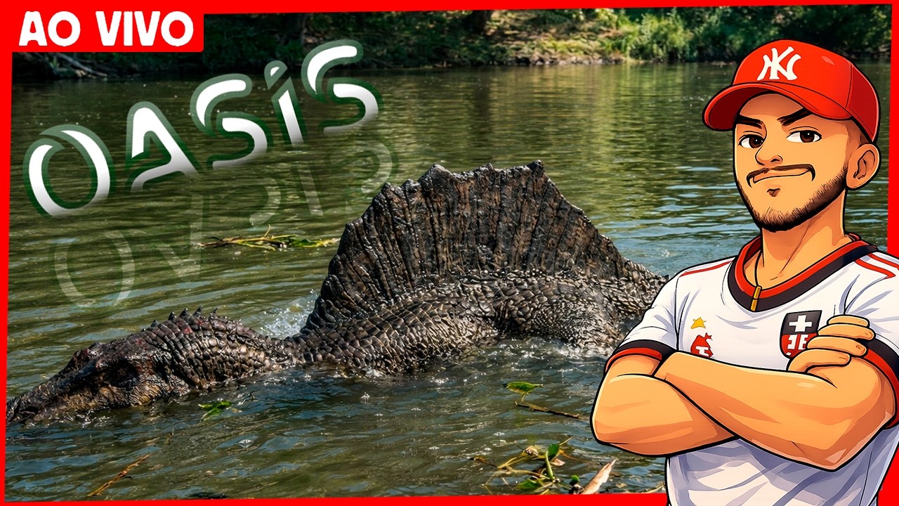 🔴AO VIVO🔴NOVO PASSE OASIS VENHA JOGAR NO SERVER!  The isle evrima #evrima  #deinosuchus  #theisle