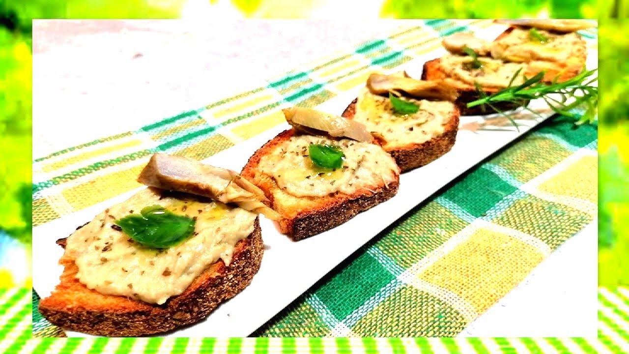 Ricetta:   Crema di Carciofi su Crostini di Pane