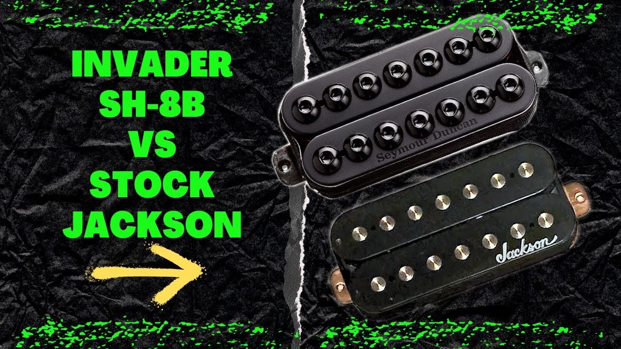 Invader SH-8B vs Stock Jackson - Bridge pickup comparison