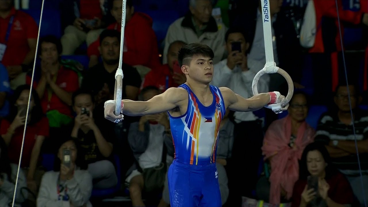 Carlos Yulo bagged another silver with this stunning still rings routine | 2019 SEA Games