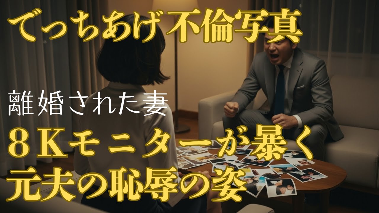 夫の恥辱の真実を暴いた社内中の8Kモニター偽造不倫写真で離婚された妻【スカッと】