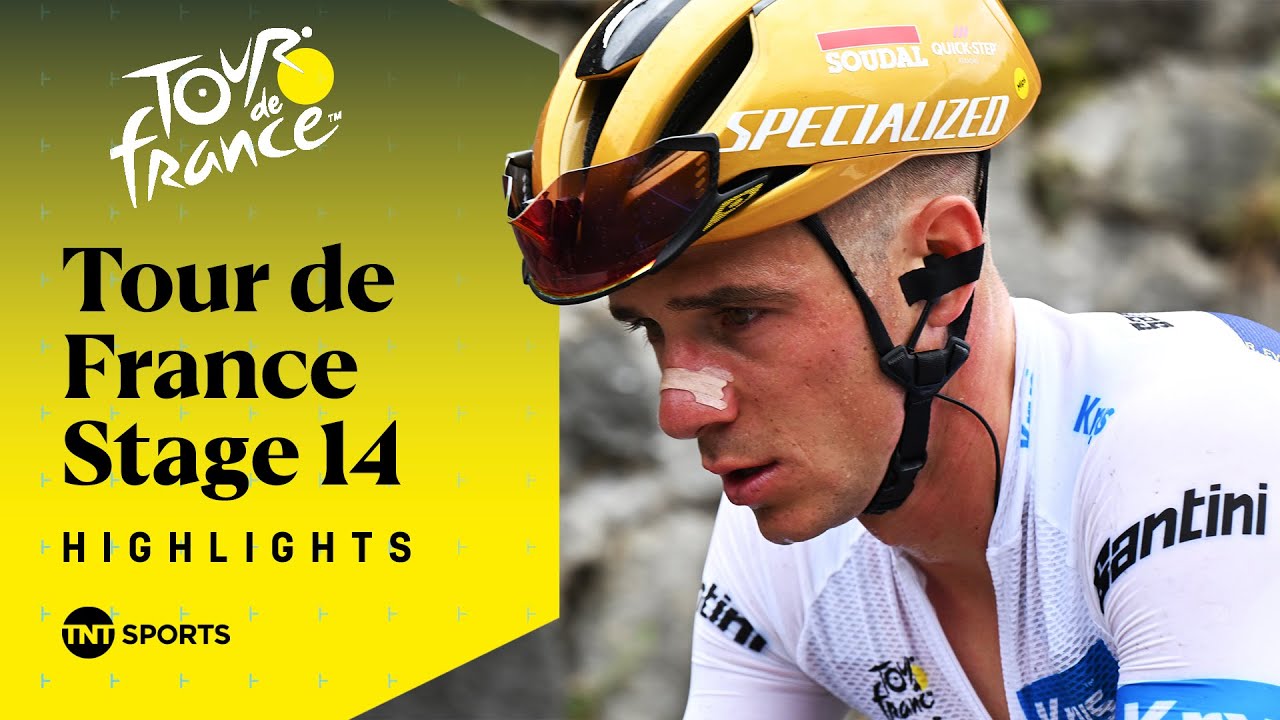 BATTLE IN THE PYRENEES! 🚵&zwj;♂️ | Men's Tour de France Stage 14 Race Highlights | TNT Sports Cycling
