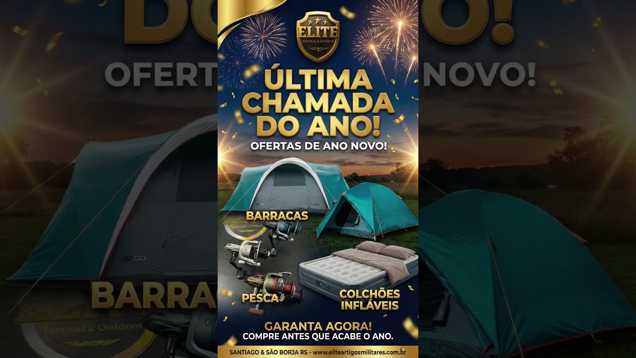 não vá para o acampamento de Ano Novo desequipado! 🚫